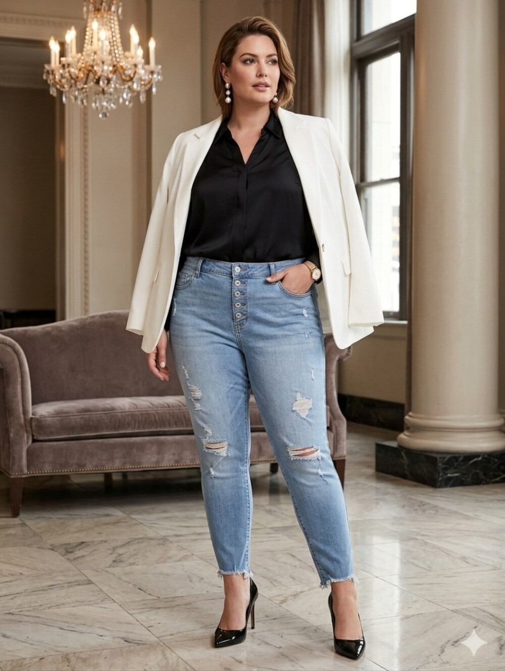 Torrid Distressed Light Blue Skinny Jeans